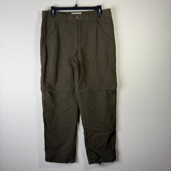Columbia Convertible Hiking Cargo Pants Outdoor‎ Zip Off Legs Olive Green 8 - Picture 1 of 10